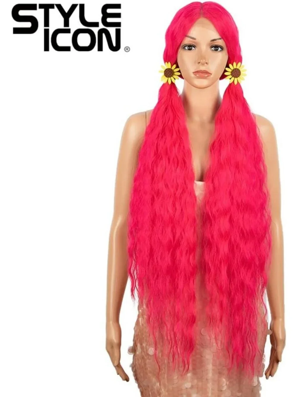 Long Wavy Lace Front Synthetic Wig with Baby Hair, 41